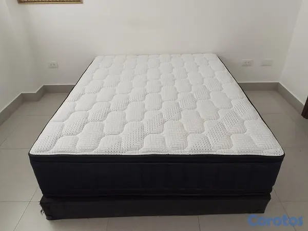 muebles y colchones - Colchon y base cama Queen 4