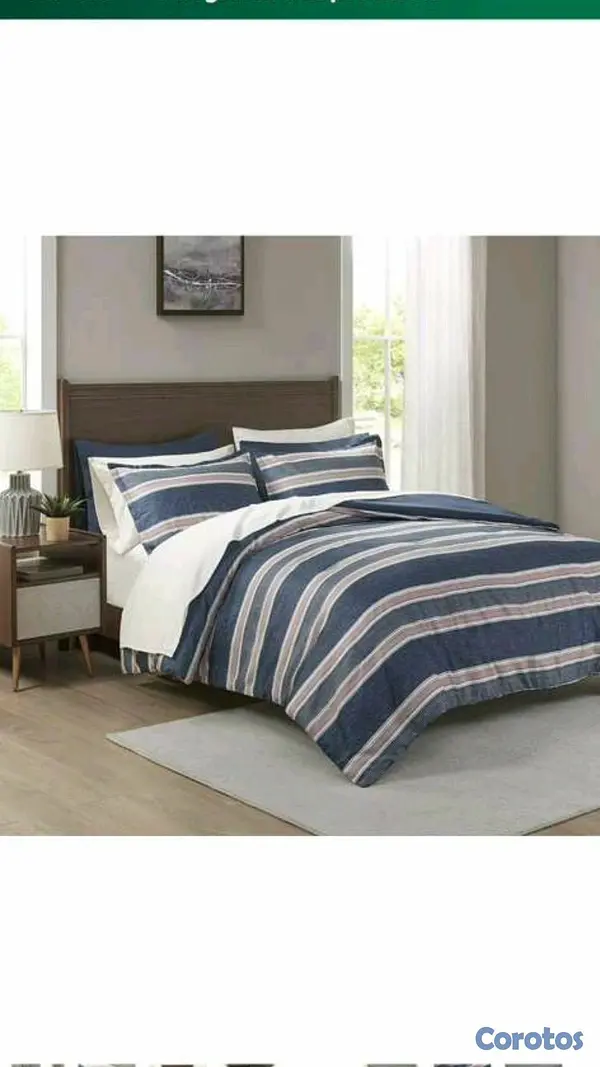 decoración y accesorios - Set de Colchas Queen Importados, Nuevos en su Empaque  5