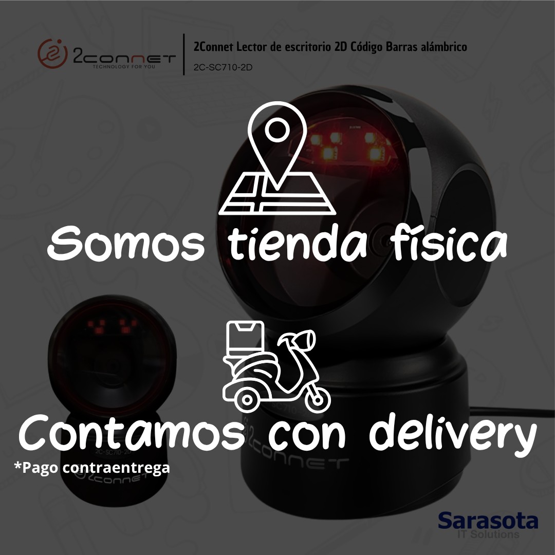 accesorios para electronica - 2Connet Lector códigos de barra 2D Omnidireccional 2