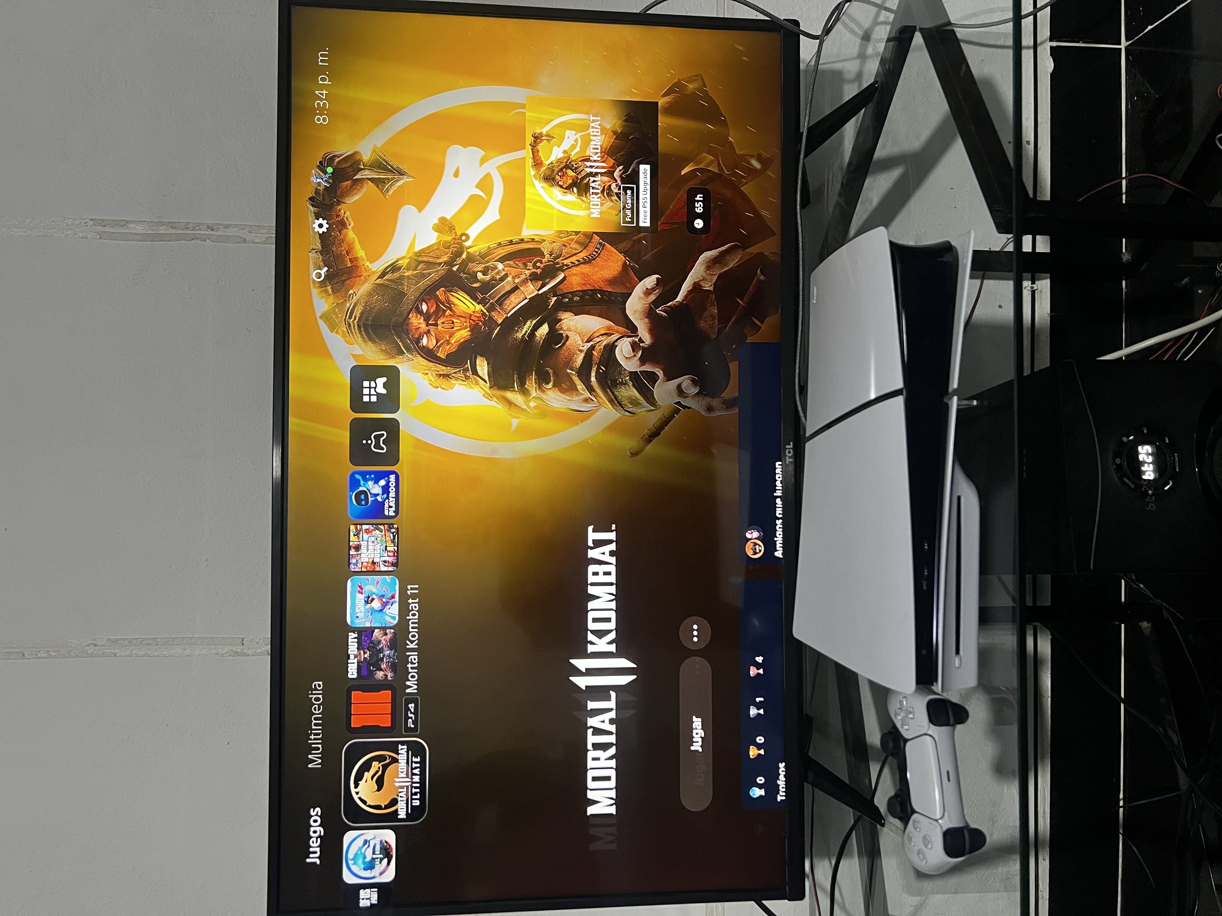 consolas y videojuegos - PS5 slim versión disco con 6 juegos digitales y garantía en oferta 3