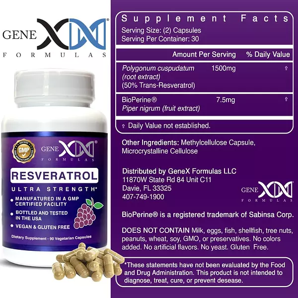 Salud y Equipamiento Médico - Suplemento Resveratrol 1500mg 2