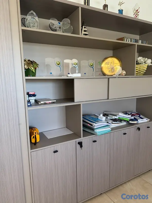 muebles y colchones - De oportunidad Estante  Ejecutivo y Escritorio tipo L para Oficina  2