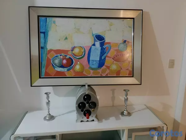 decoración y accesorios - Credenza en Cahoba laqueada en blanco con detalles en espejos 5