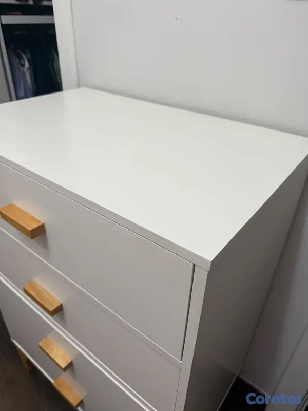 muebles y colchones - Gavetero alto blanco  2