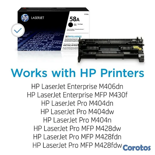 impresoras y scanners - TOTALMENTE NUEVO ORIGINALE 100% 
TONER HP 58A - CF258A - NEGRO 