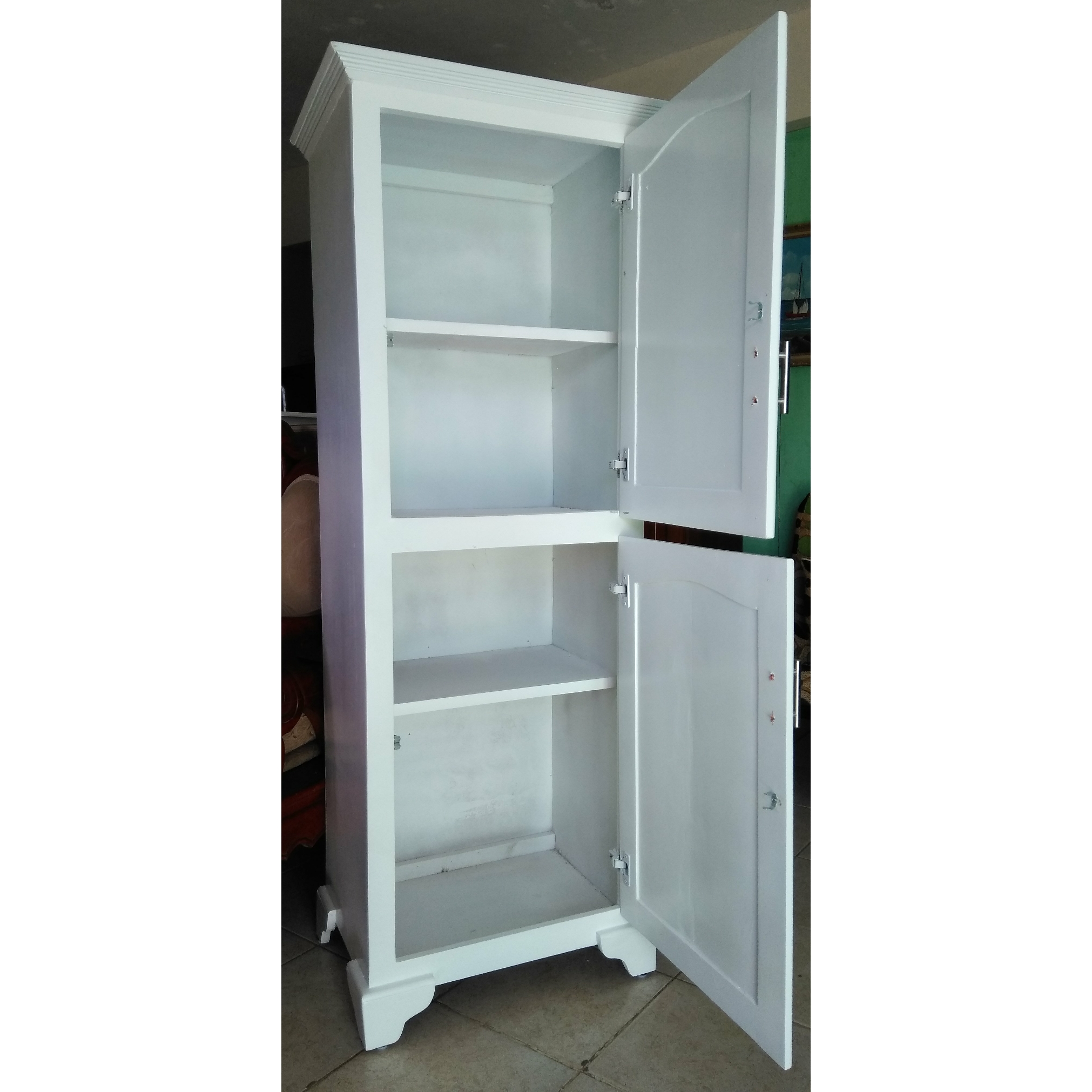 cocina - Mueble organizador en color blanco  1