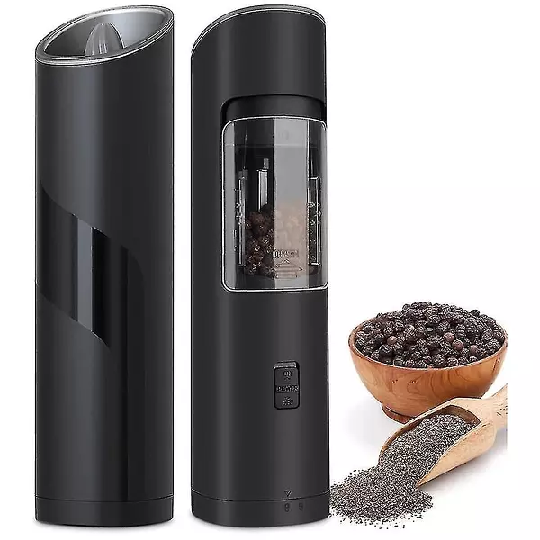 cocina - Molinillo electrico por gravedad de sal o pimienta con luz led salt and pepper 2