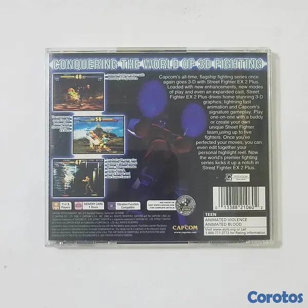 consolas y videojuegos - Street Fighter EX2 Plus de PlayStation 1 COMPLETO 2