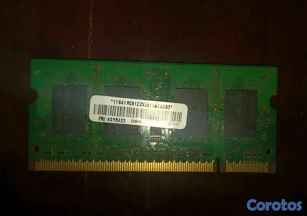 computadoras y laptops - Memoria RAM Samsung 1GB DDR2 SODIMM PC2-5300 para laptop
 2