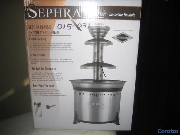 decoración y accesorios - AUTÉNTICA MÁQUINA SEPHRA, PARA FUENTE DE CHOCOLATE 4