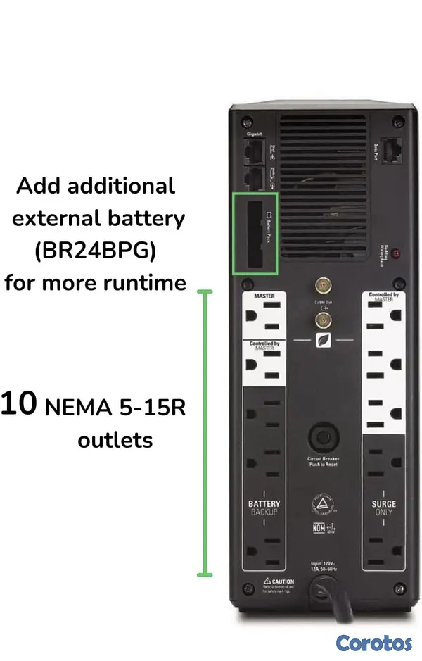 computadoras y laptops - Ups APC pro 1500VA versión expansión de batería 2