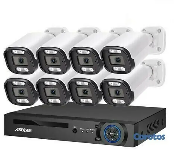 camaras y audio - kit de 8 camara de seguridad jnice color vu vision nocturna a color 1