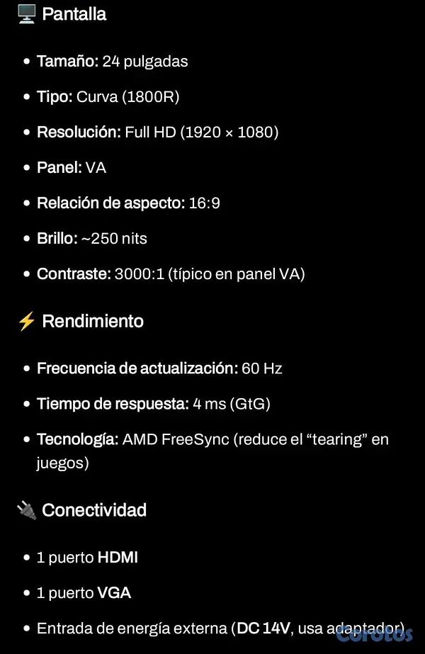 computadoras y laptops - Monitor Gaming Samsung Curvo  3