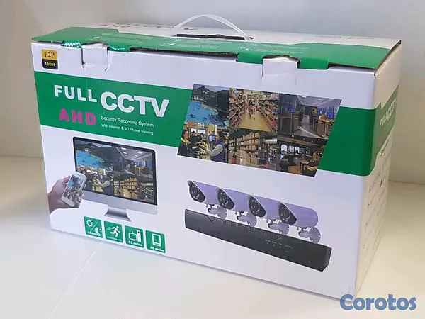 camaras y audio - 🎥🔒 Kit de cámaras de seguridad de 4 cámaras – RD$5,990 🔒🎥 2
