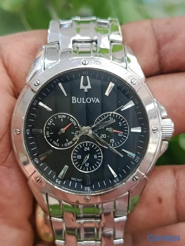 joyas, relojes y accesorios - Bulova clásico Cronografo acero ( para caballeros )  2