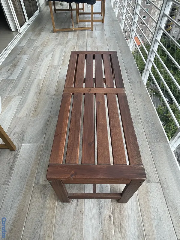 muebles y colchones - Banco para terraza y/o balcón con su cojín a juego 4