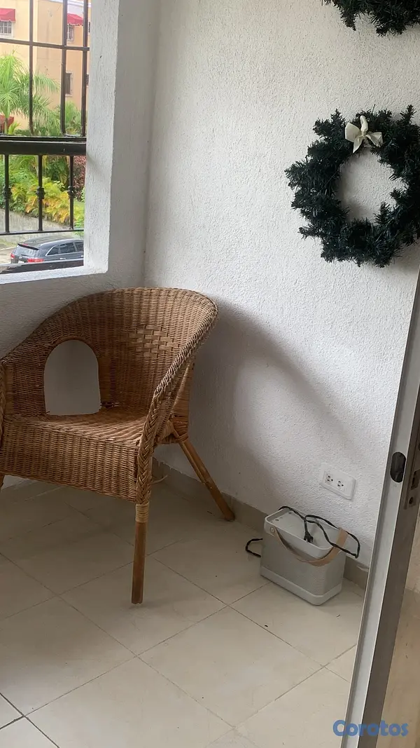 muebles y colchones - Silla mimbré 