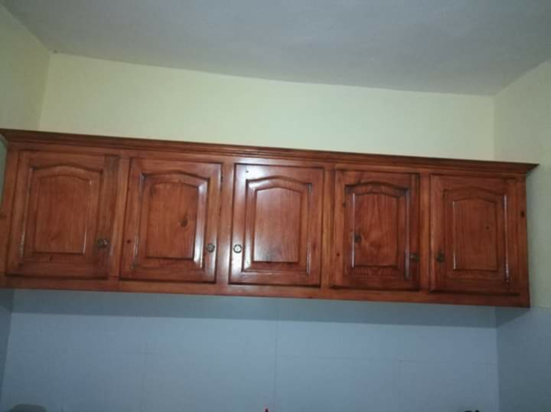 cocina - Gabinete lineal en madera  1