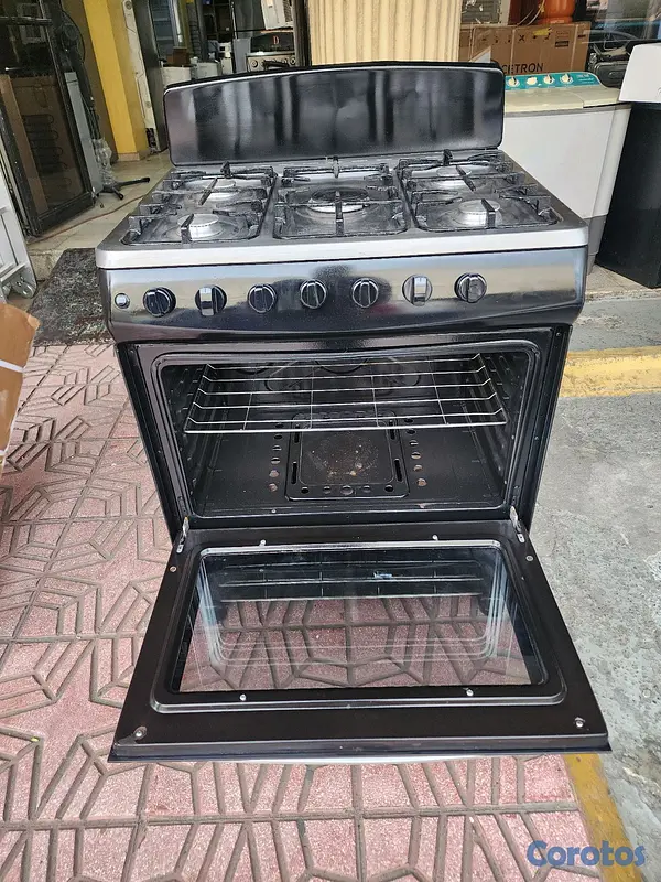cocina - estufa discovery de 30 negra parrilla reforzada  3
