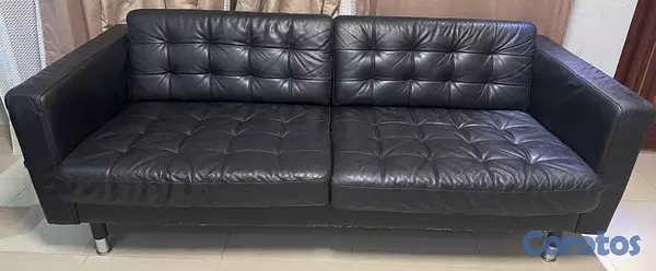 muebles y colchones - Mueble piel Negro IKEA 2