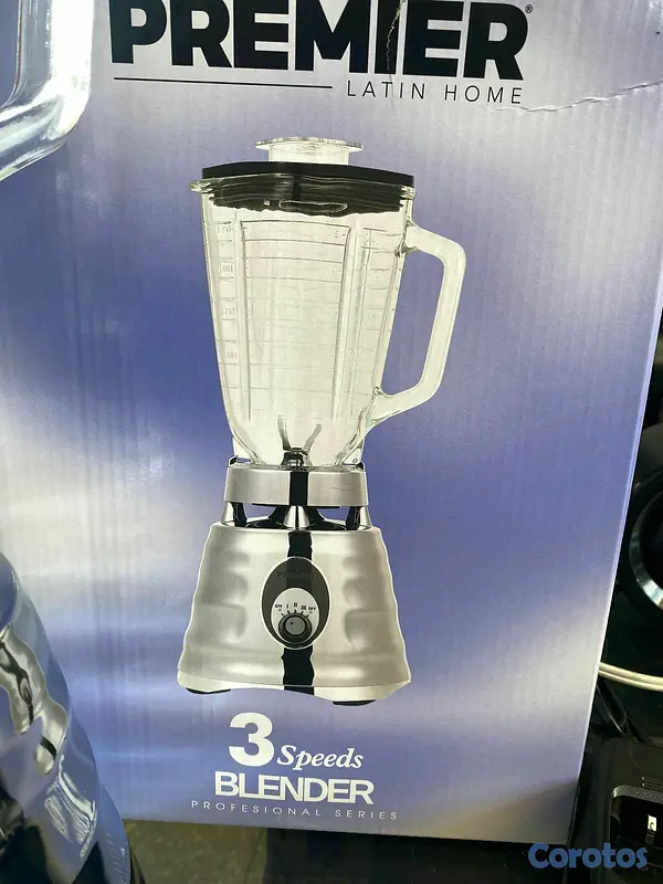 electrodomesticos - *LICUADORA PREMIER*
LICUADORA PREMIER 
1 MES DE GARANTÍA 
VASO DE CRISTAL
 4