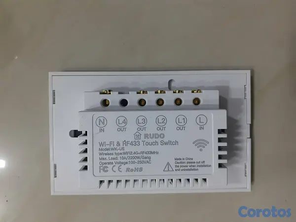 otros electronicos - INTERRUPTOR WIFI-3 CONECTORES 4
