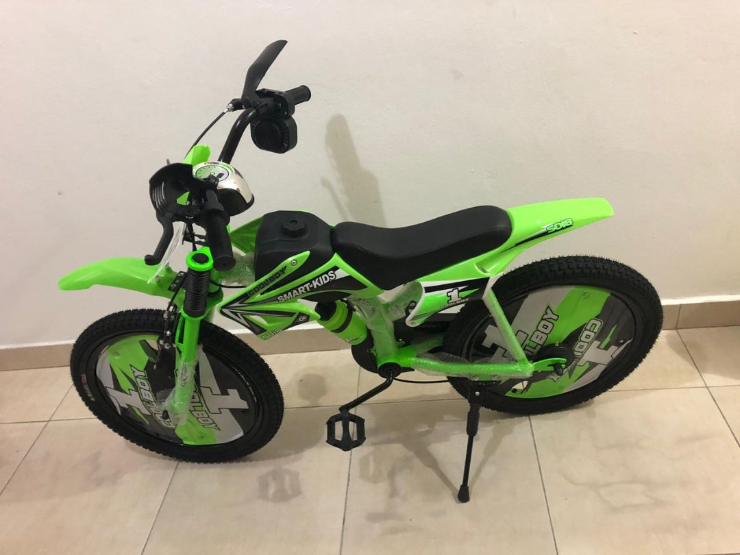 bicicletas y accesorios - Bicicleta para Niños Tipo Moto Bicimoto Aro 12 16 y 20 Motocross con sonido 2