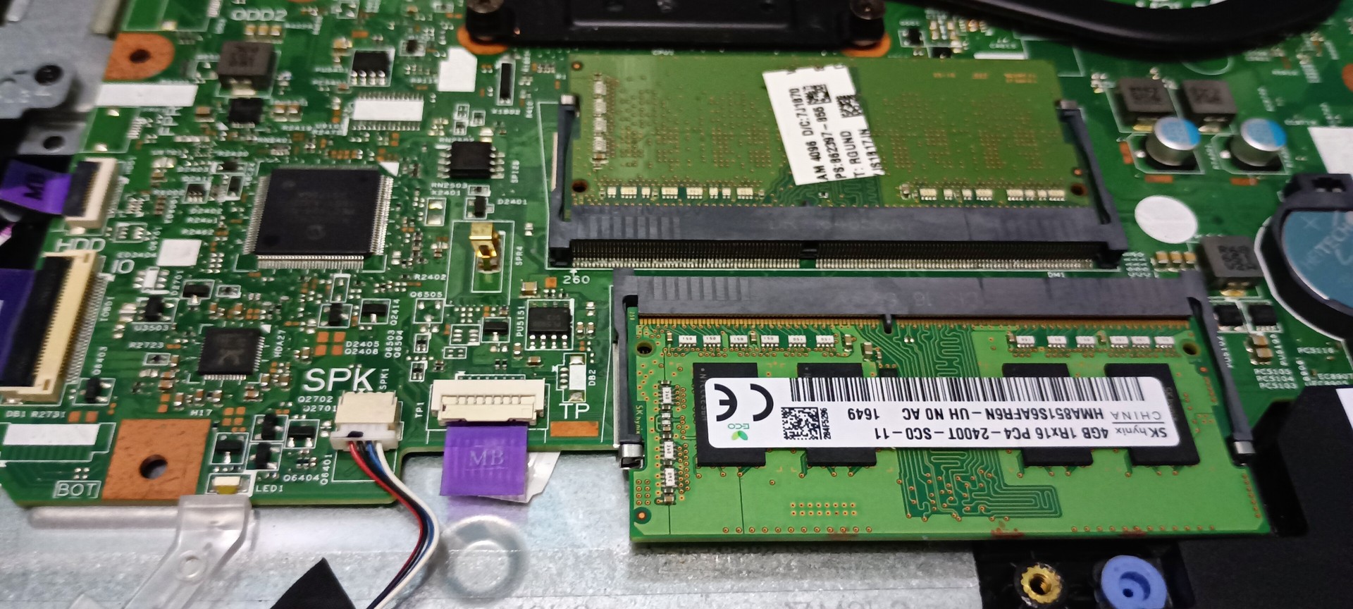 computadoras y laptops - Motherboard Dell Inspiron + memorias RAM 0