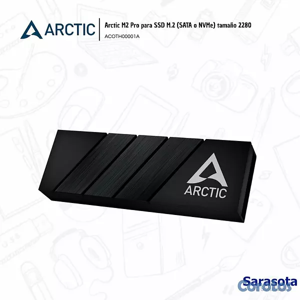 accesorios para electronica - Arctic Disipador térmico M2 Pro 2280 Black 2