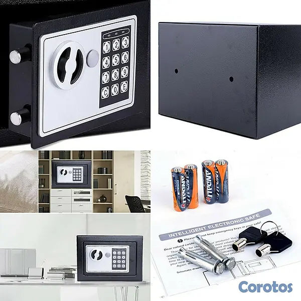 decoración y accesorios - Caja Fuerte Pequeña Caja Seguridad de 23 cms 6