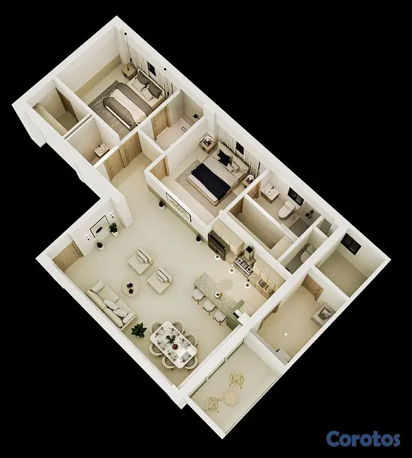 apartamentos - Apto 2A con terraza, Torre PIV , 3
