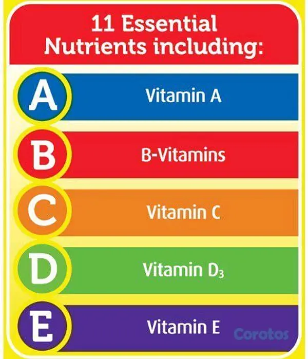 cuidado y nutricion - Vitamina A, Vitamina B, Vitamina C, Vitamina D3, Vitamina E | Colores y sabores  2