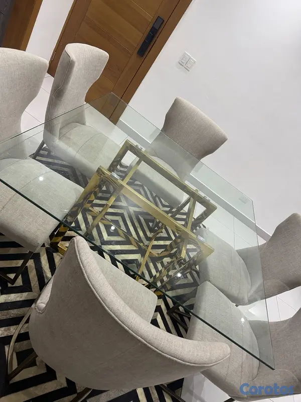 muebles y colchones - vendo comedor de 6 sillas de ilumel  3