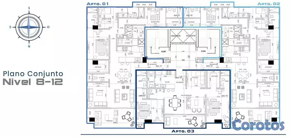 apartamentos - Apartamento en venta en Naco 6