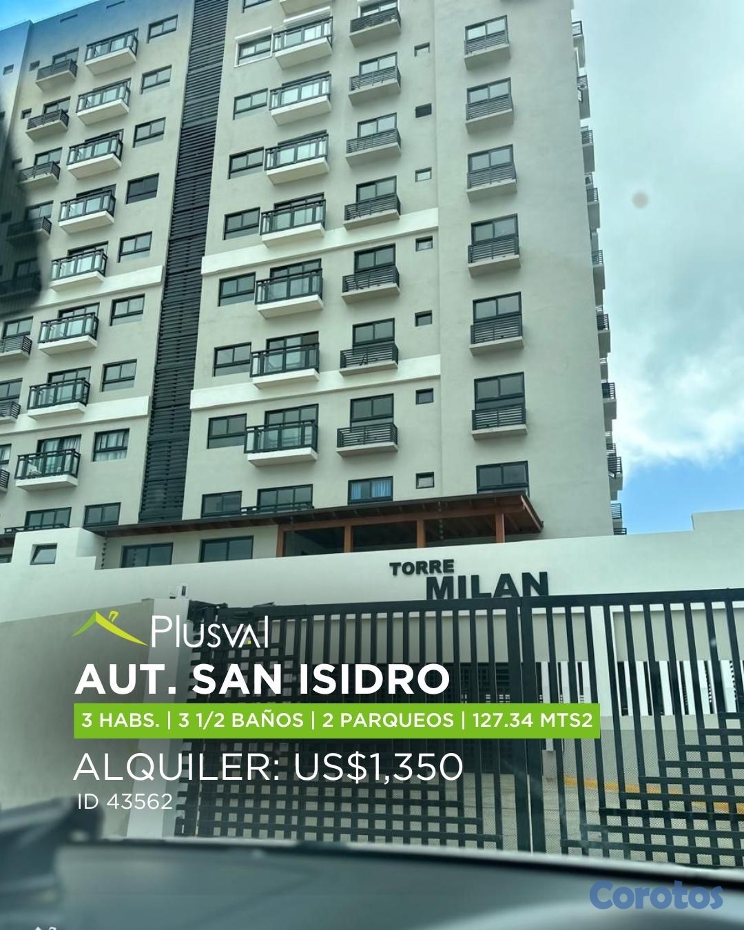 apartamentos - Alquiler de apartamento en torre 3