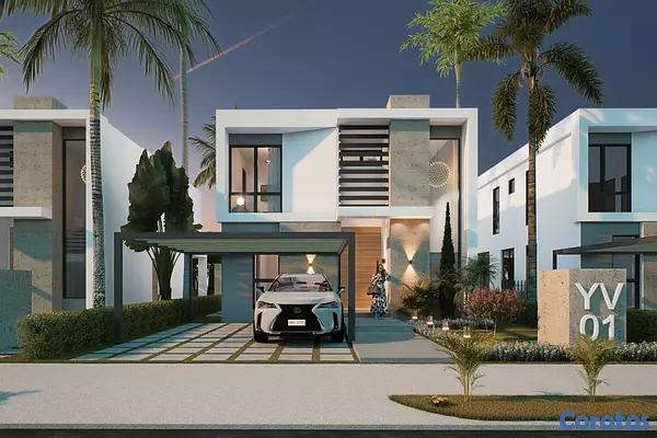 casas vacacionales y villas - Villas en Plano en Vista Cana Punta Cana 9