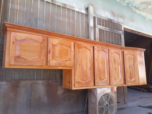 cocina - Gabinetes de cocina en caoba 