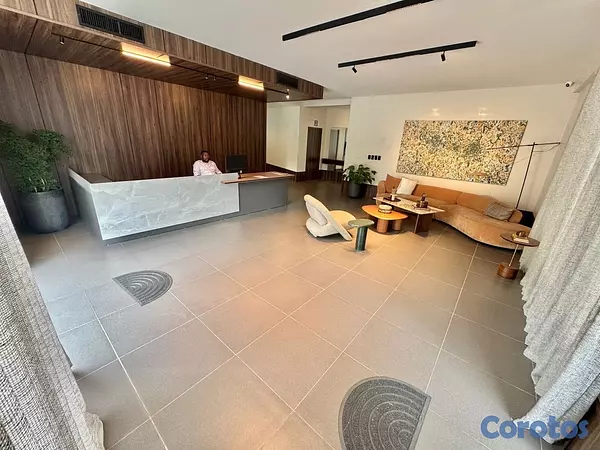 apartamentos - alquiló amueblado naco piso 11 dos habitaciones con baño balcón dos parqueos  15