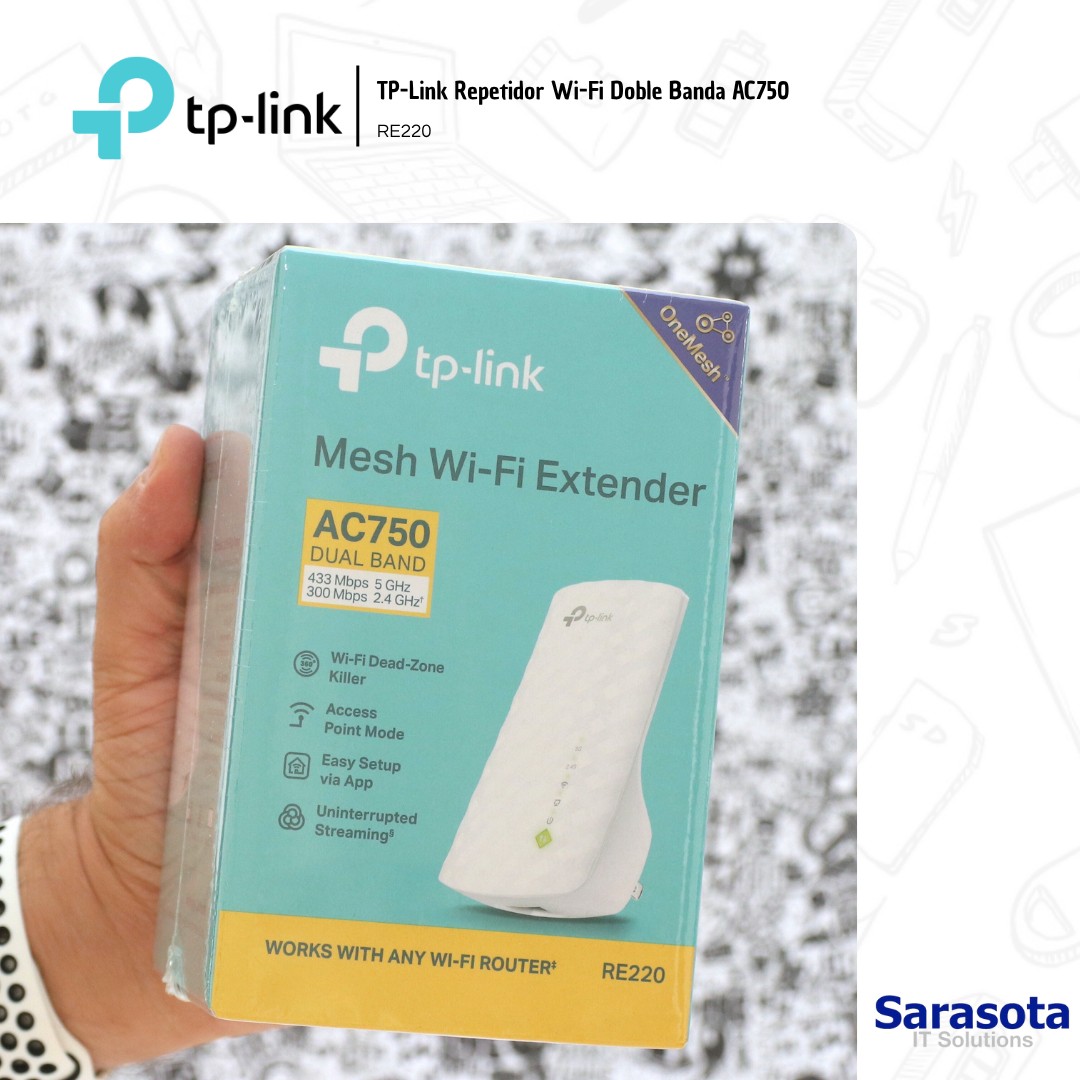 accesorios para electronica -  TP-Link Repetidor RE220 Doble Banda AC750 0