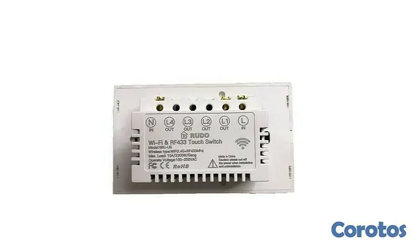 otros electronicos - Interruptor tactil WIFI 1 conector, conecta con Alexa y Google Home 3