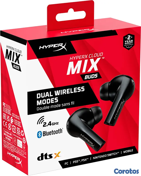 camaras y audio - HyperX Cloud Mix Buds - True Wireless Earbuds 3