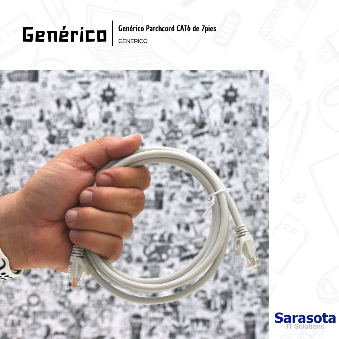 accesorios para electronica - Patch Cord RJ45 CAT6 de 7 pies