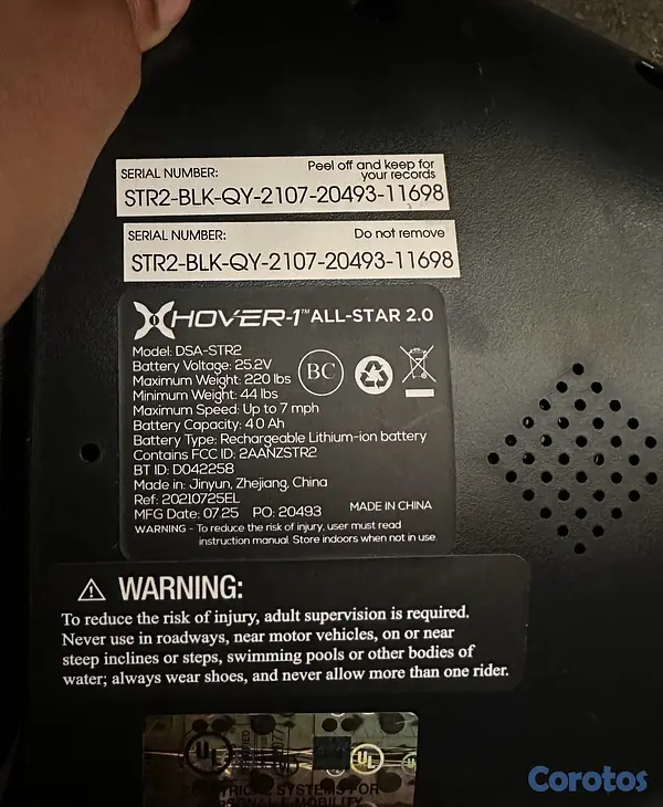 bicicletas y accesorios - Scooter Hoverboard Hover-1 All-Star 2.0 negro Original 4