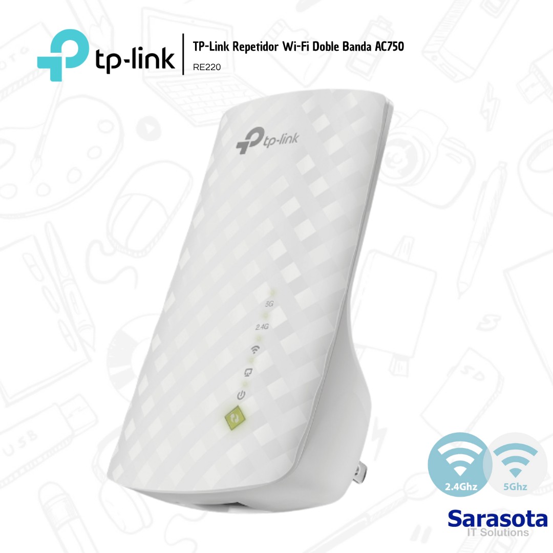 accesorios para electronica -  TP-Link Repetidor RE220 Doble Banda AC750 1