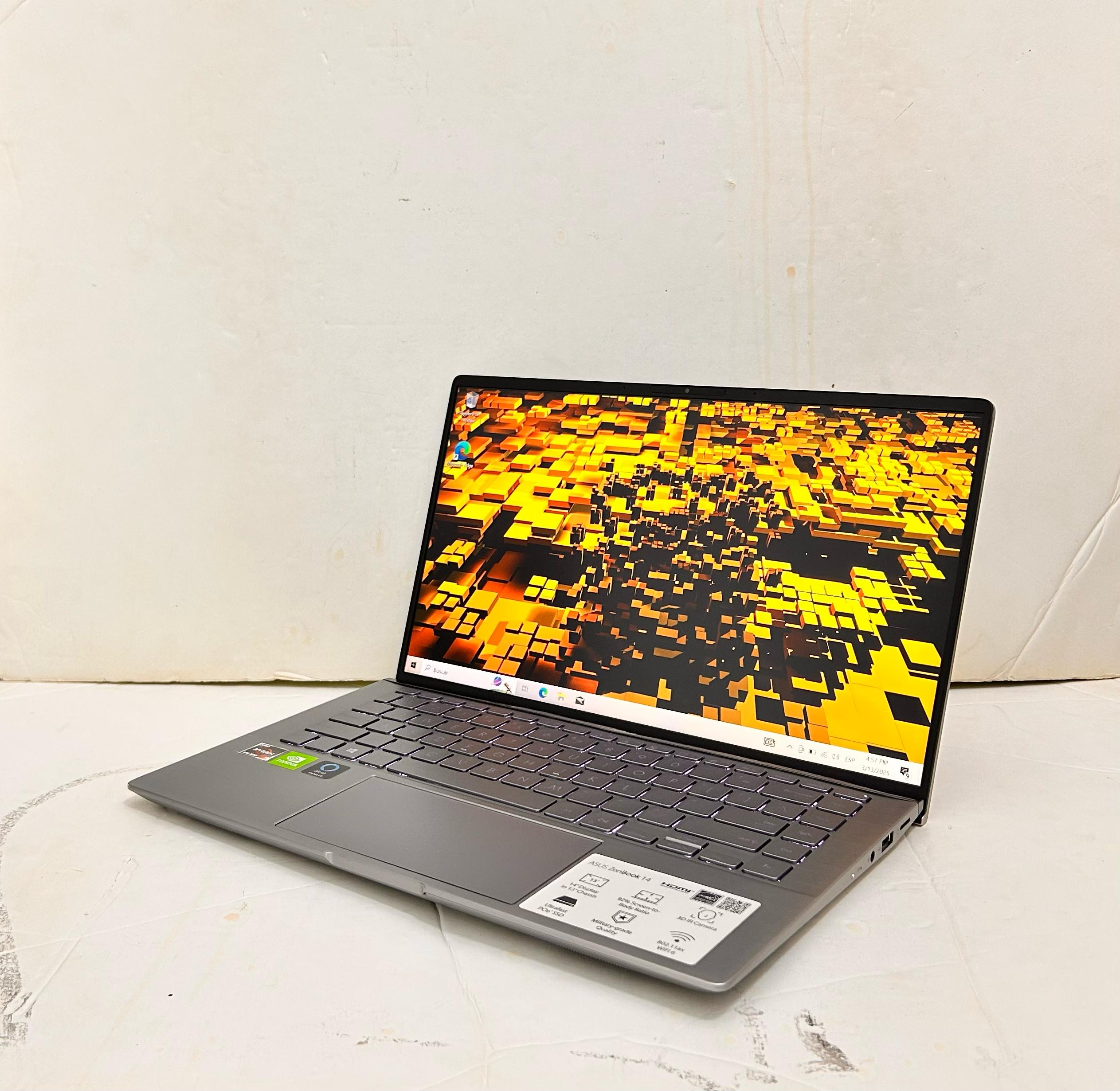 computadoras y laptops - Laptop ASUS ZenBook, 14”, NVIDIA GeForce, Ryzen 5 1