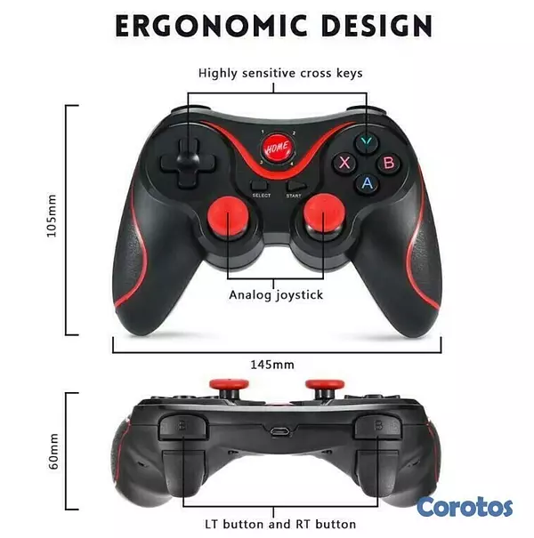 consolas y videojuegos - Gamepad bluetooth X3 para celular 5