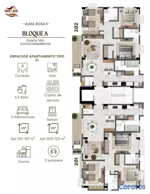 apartamentos - COMODOS Y AMPLIOS APARTAMENTOS  4
