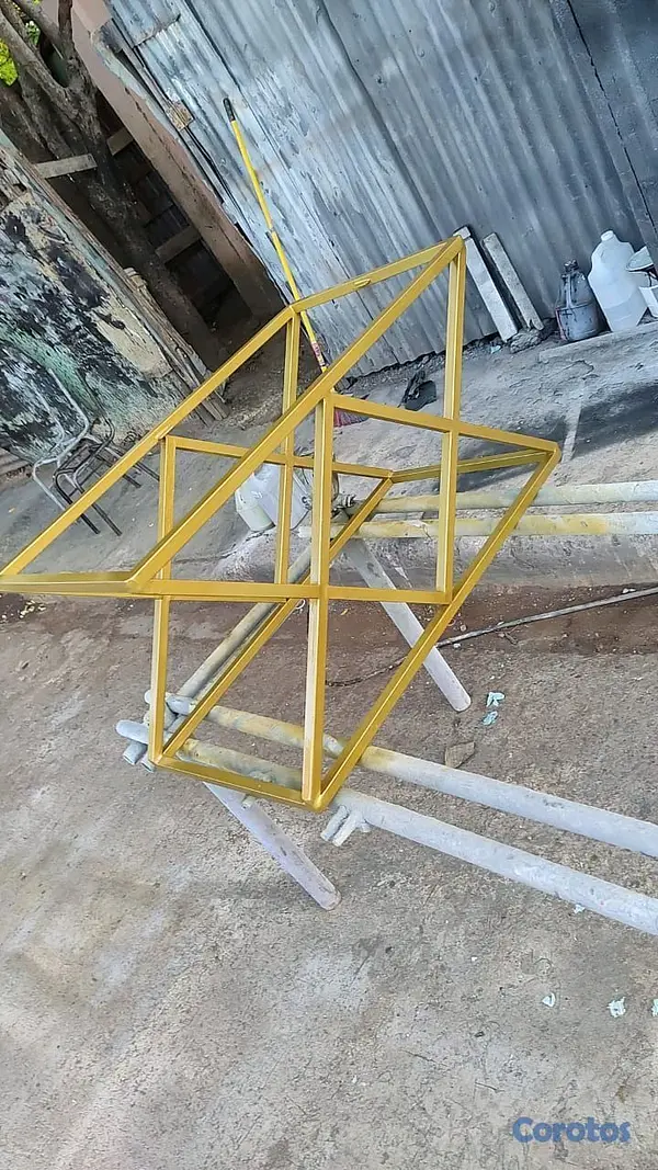 muebles y colchones - mesas de centro de muebles en hierros galvanizado  5