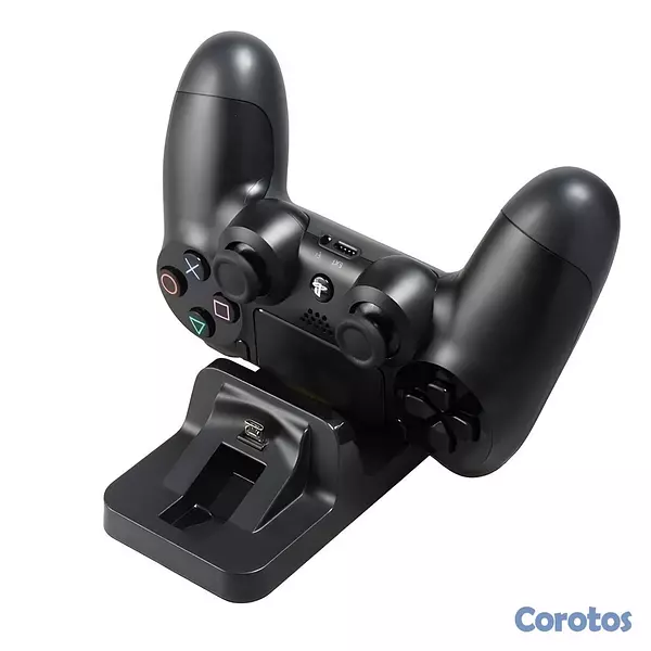 consolas y videojuegos - Base Doble de Carga Doble para Control PS4 Cargado 1