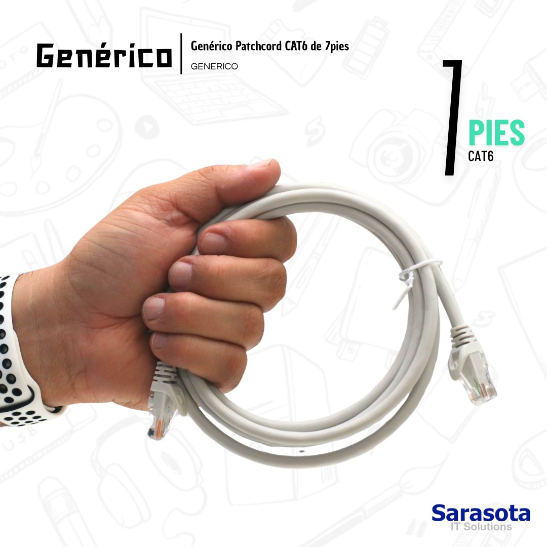 accesorios para electronica - Patch Cord RJ45 CAT6 de 7 pies 2